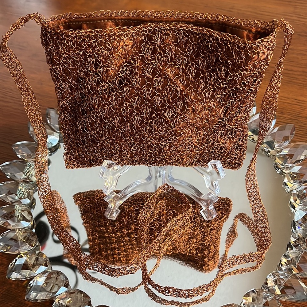 “Lois Hill” Wearable Art Cooper mesh bag